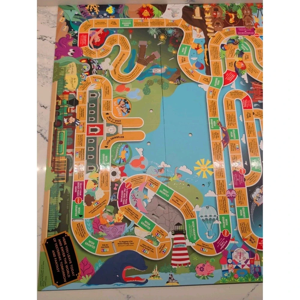 Disney Parks The Game of Life Theme Park Edition WDW Disneyland Barely Played